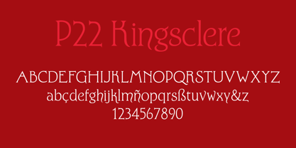 P22 Kingsclere Font Poster 3