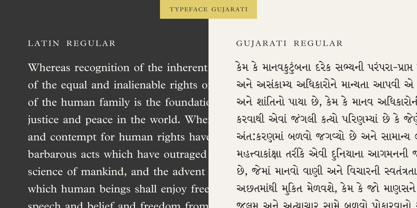 Linotype Gujarati Font Poster 4