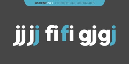 Ascent Pro Font Poster 12