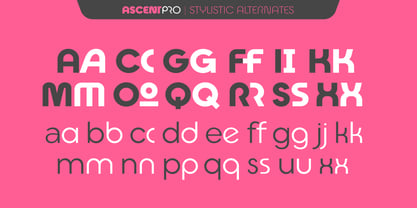Ascent Pro Font Poster 9