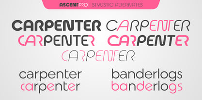 Ascent Pro Font Poster 7
