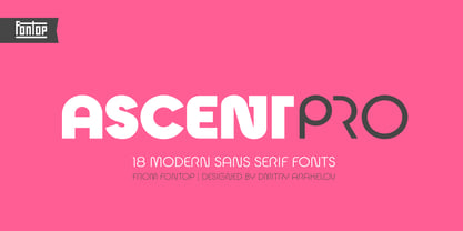 Ascent Pro Font Poster 1