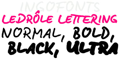 LeDrôle Lettering Pro Font Poster 7