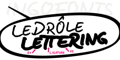 LeDrôle Lettering Pro Fuente Póster 1