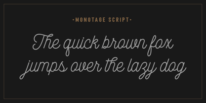 Monotage Font Poster 9