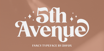 5th Avenue Font Poster 1