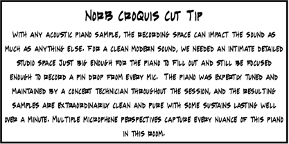 NorB Croquis Font Poster 7