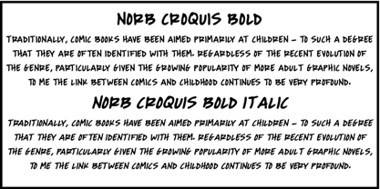 NorB Croquis Font Poster 5