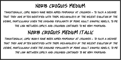 NorB Croquis Font Poster 3