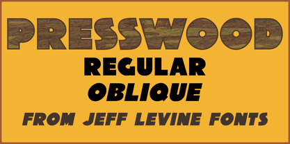 Presswood JNL Font Poster 1