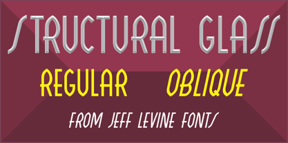 Structural Glass JNL Font Poster 1
