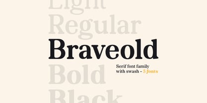 Braveold Font Poster 1