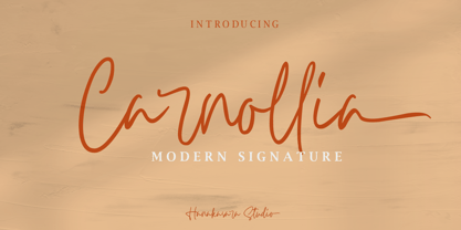 Carnollia Signature Font Poster 1