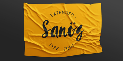 Sanos Extended Font Poster 1