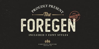 The Foregen Font Poster 1