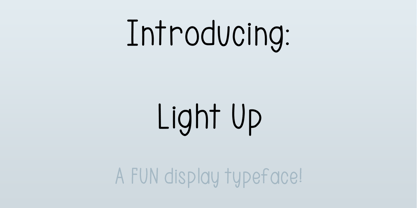 Light Up Font Poster 1