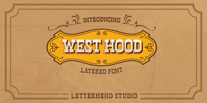 West Hood Font Poster 1