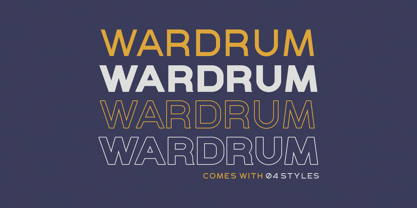 Wardrum Font Poster 8