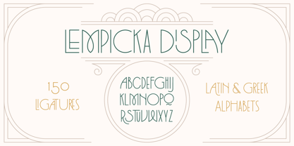 Lempicka Font Poster 3