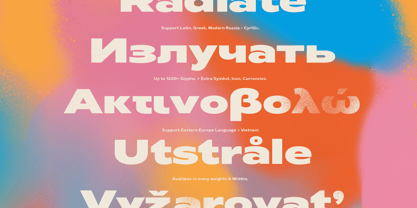 Radiate Sans Police Poster 10