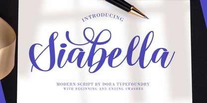 Siabella Script Font Poster 1