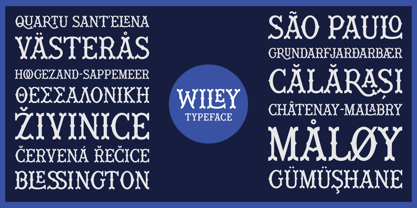 Wiley Font Poster 15