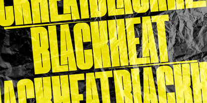 Blackheat Font Poster 10