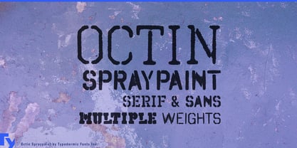 Octin Spraypaint Font Poster 1