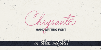 Chrysante Font Poster 1