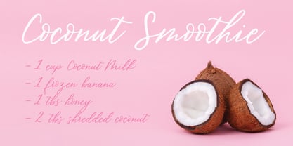 Coconut Milk Font Poster 3