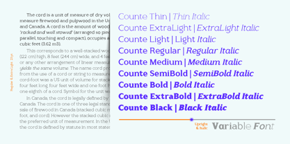 Counte Font Poster 5