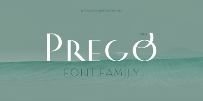 Prego Font Poster 1