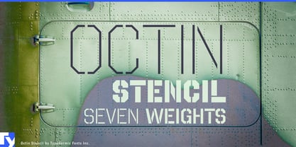 Octin Stencil Font Poster 1