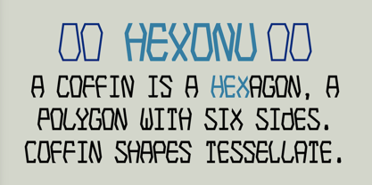 Hexonu Font Poster 7