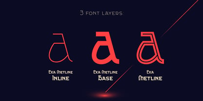 Exa Metline Font Poster 3