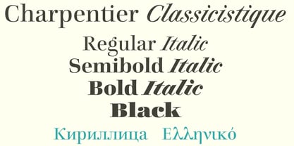 Charpentier Classicistique Pro Font Poster 2