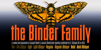 Binder Font Poster 1