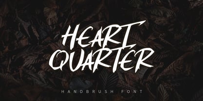 Heart Quarter Font Poster 1