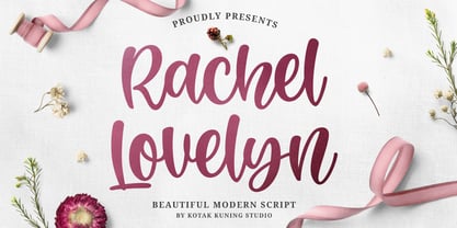 Rachel Lovelyn Font Poster 1
