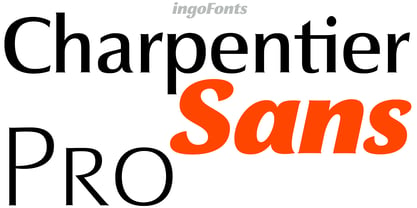 Charpentier Sans Pro Font Poster 1