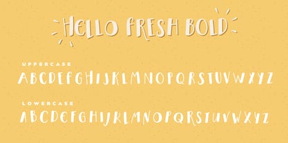 Hello Fresh Font Poster 8