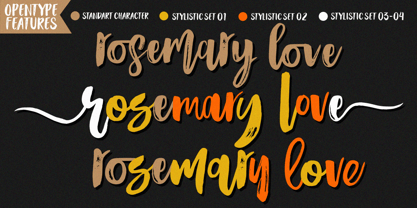 Rosemary Love Font Poster 5
