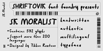 SK Moralist Font Poster 2
