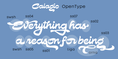 Calagio Font Poster 4