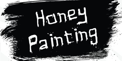 Honey Painting Font Poster 2