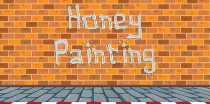 Honey Painting Font Poster 1