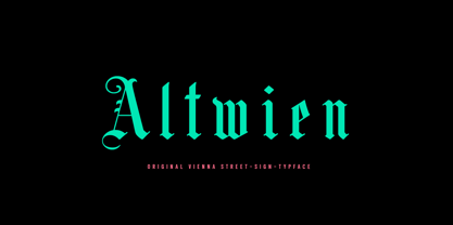 Altwien Font Poster 1