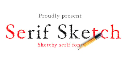 Serif Sketch Font Poster 1