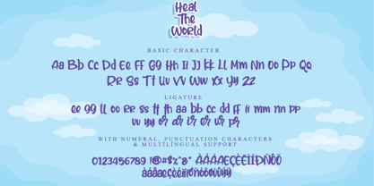 Heal The World Font Poster 8
