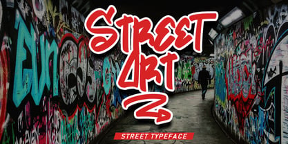 Street Art Font Poster 1